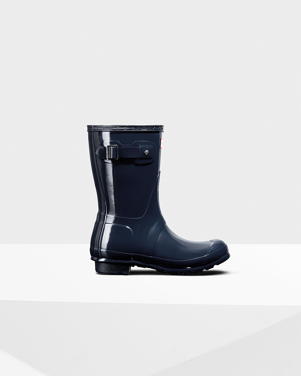 Botas de Lluvia Cortas Hunter Mujer - Original Gloss - Azul Marino - FUKCTQE-68